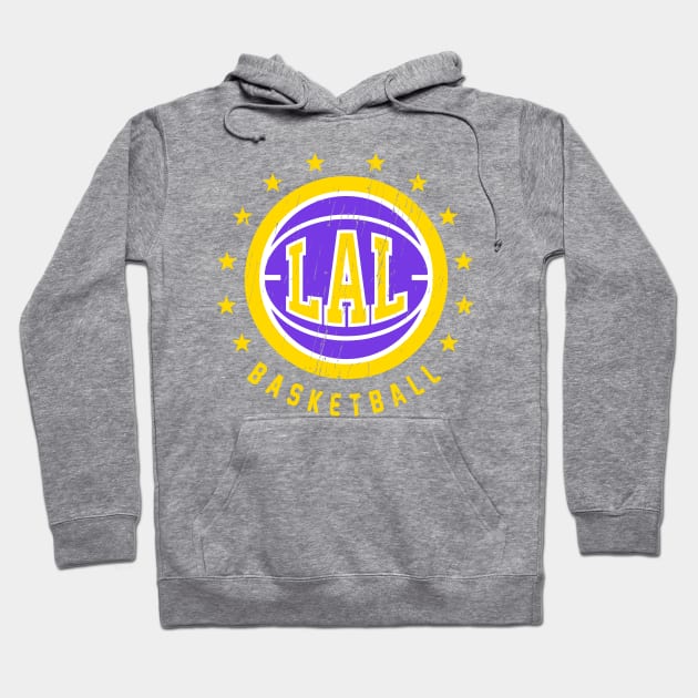 LAL Basketball Vintage Hoodie by funandgames